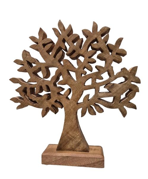 Lebensbaum auf Sockel, Holz